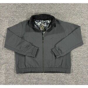 Nike Black Golf Bomer Jacket Coat Logo Full Zip CK5858-010 Womens Extra Large XL